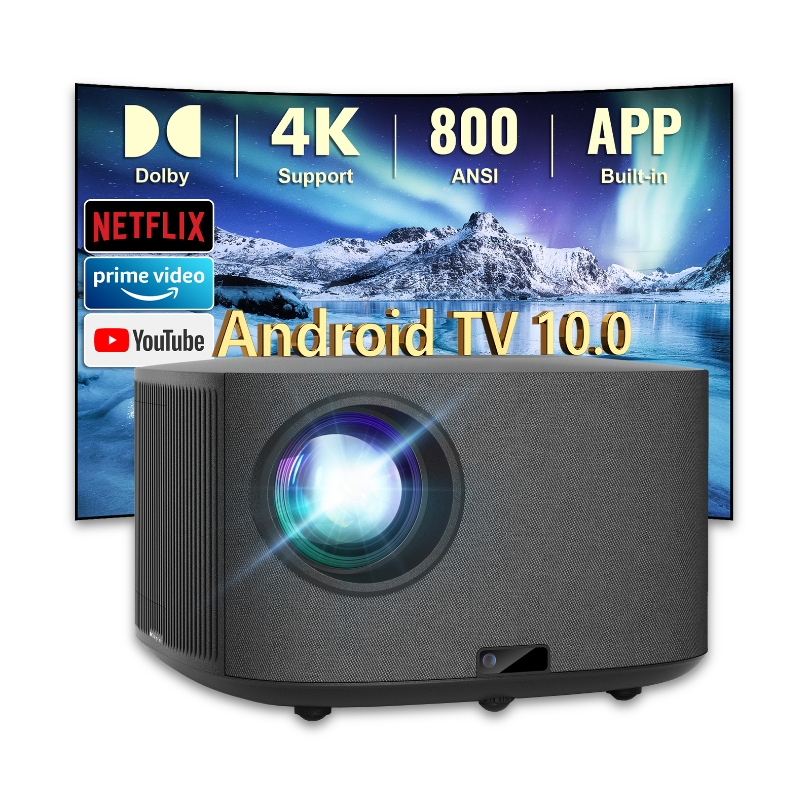 HAPPRUN C12H AUTO FOCUS PROJECTOR WITH WiFi