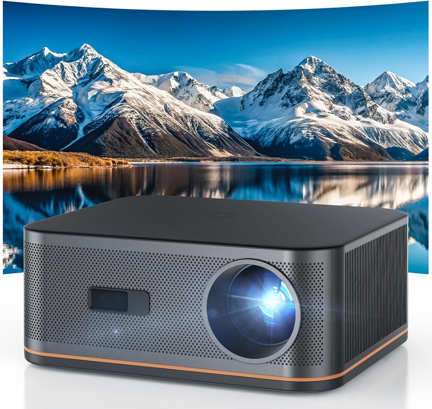 HAPPRUN 4K Home Projector with WiFi 6 and Bluetooth 5.2 (300", 1500 ANSI)
